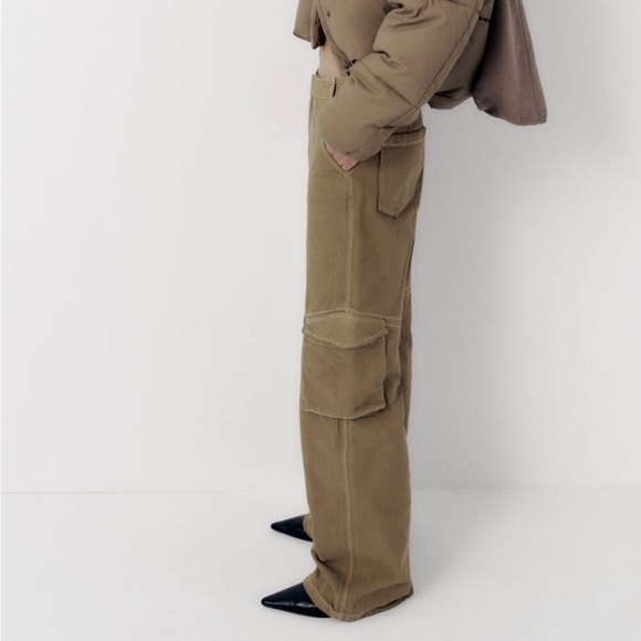 Zara cargo pants in light khaki - Picture 8 of 9